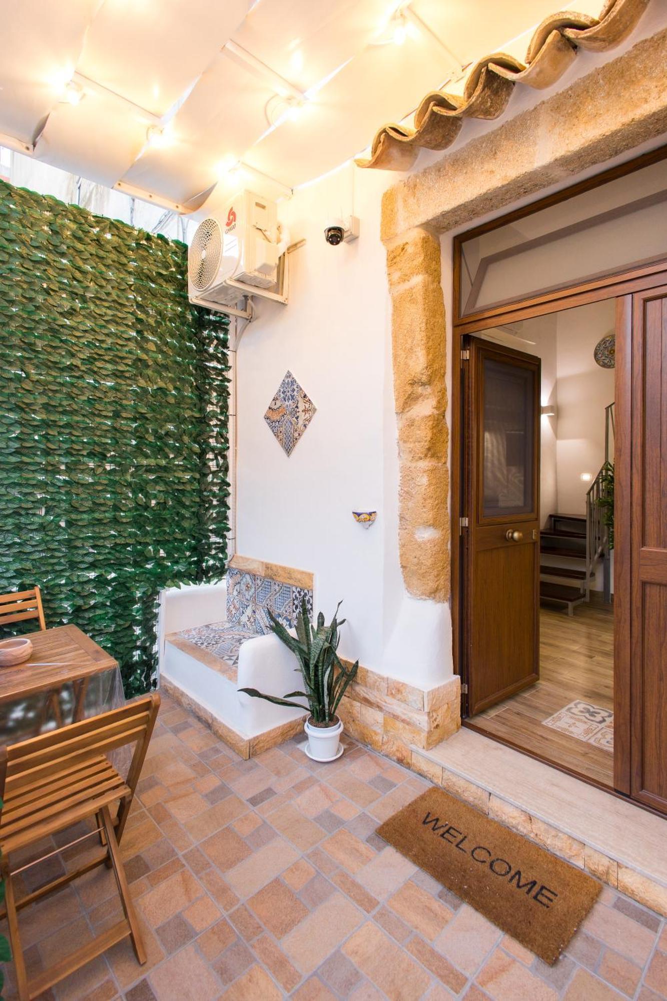 Villa Centro Storico Sciacca - Casa Di Pisa Cortile Termine Esterno foto