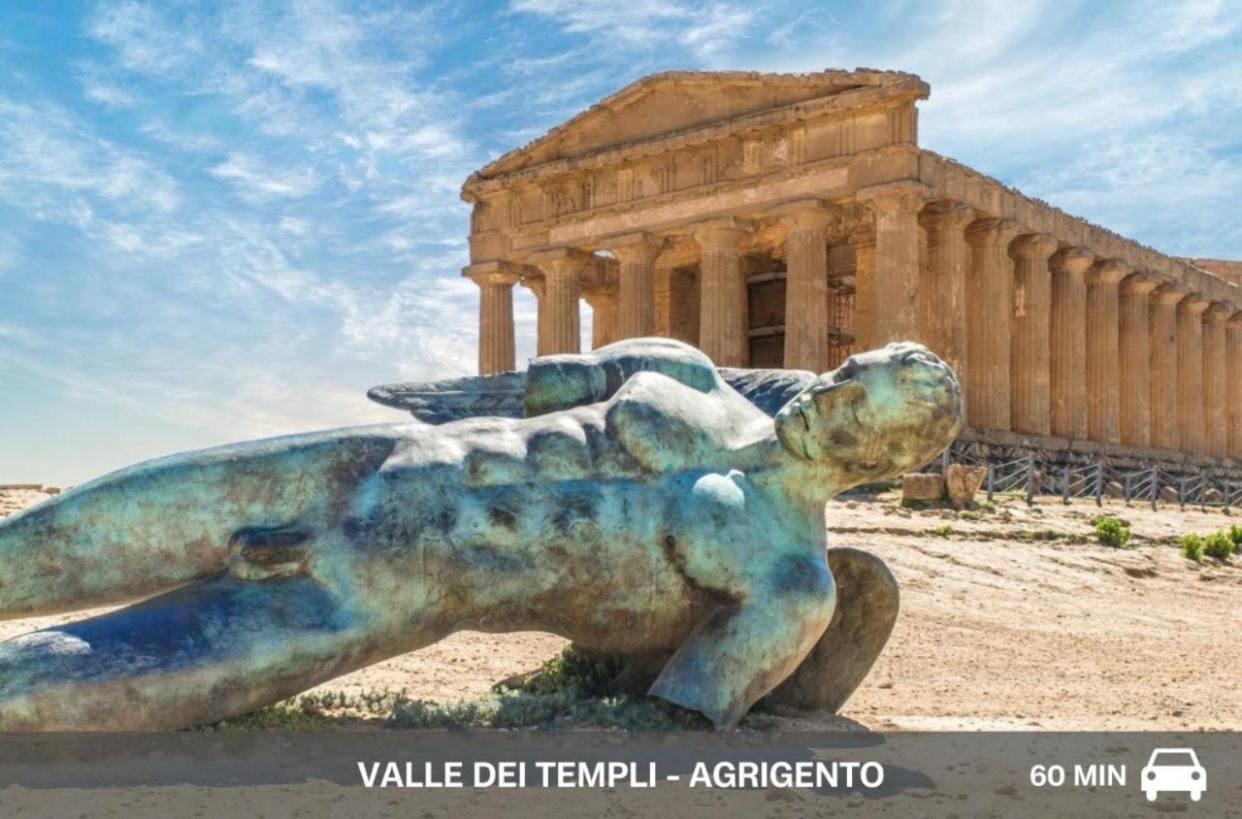 Villa Centro Storico Sciacca - Casa Di Pisa Cortile Termine Esterno foto